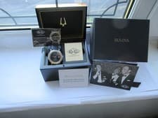The Rat Pack Limited Edition Bulova Watch RRP £599 Brand New 96B406 Full Set .