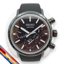 Seiko Astron 5X Series GPS Solar Chronograph SBXC075 Ceramic Titanium 44.8mm