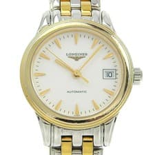 LONGINES Watch L4.274.3 Automatic White Dial Ladies Used