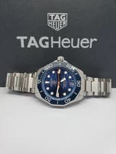 TAG Heuer Aquaracer 300 WBP5111 Blue Auto 42mm Full Set Men's Watch Japan