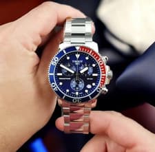 Tissot Seastar 1000 T120.417.11.041.03 Chronograph Blue Dial Men's Watch 45.5mm