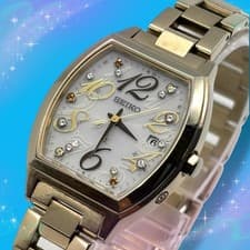 Seiko LUKIA Limited Edition Solar Radio Wave Womens Dress Watch wrist 17cm