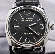 Panerai 183 Radiomir Black Seal 45mm Manual-Wind Leather PAM00183 PAM183 PAM