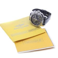 BREITLING PROFESSIONAL SKYRACER A27362 44mm SS Black Dial Chronograph Date #C225