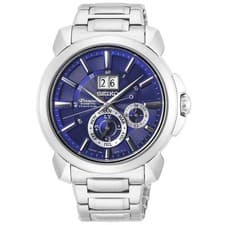 Seiko Premier Kinetic Perpetual Men's Watch SNP161P1 Quartz Stainless Steel