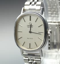 1978 Near MINT OMEGA De Ville 29mm 191.0046 Quartz Cal.1330 Silver Men's Vintage