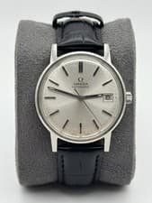 Omega Automatic Date Men’s Watch Vintage Ref ST 166.0163 W/ Leather Strap