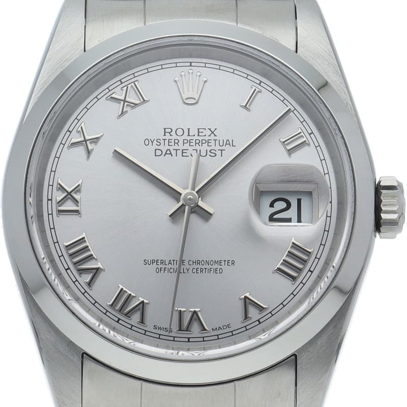 ROLEX Datejust men's watch 16200(F) Stainless Steel mensWatch Silver USED