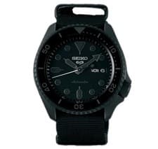 Seiko 5 Sports SRPD79K1 Blackout Automatic Men's Watch Black Nylon Strap