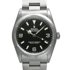 ROLEX Explorer 1 14270 Black Case Size 34mm x 34mm Men's Used Watch #492321