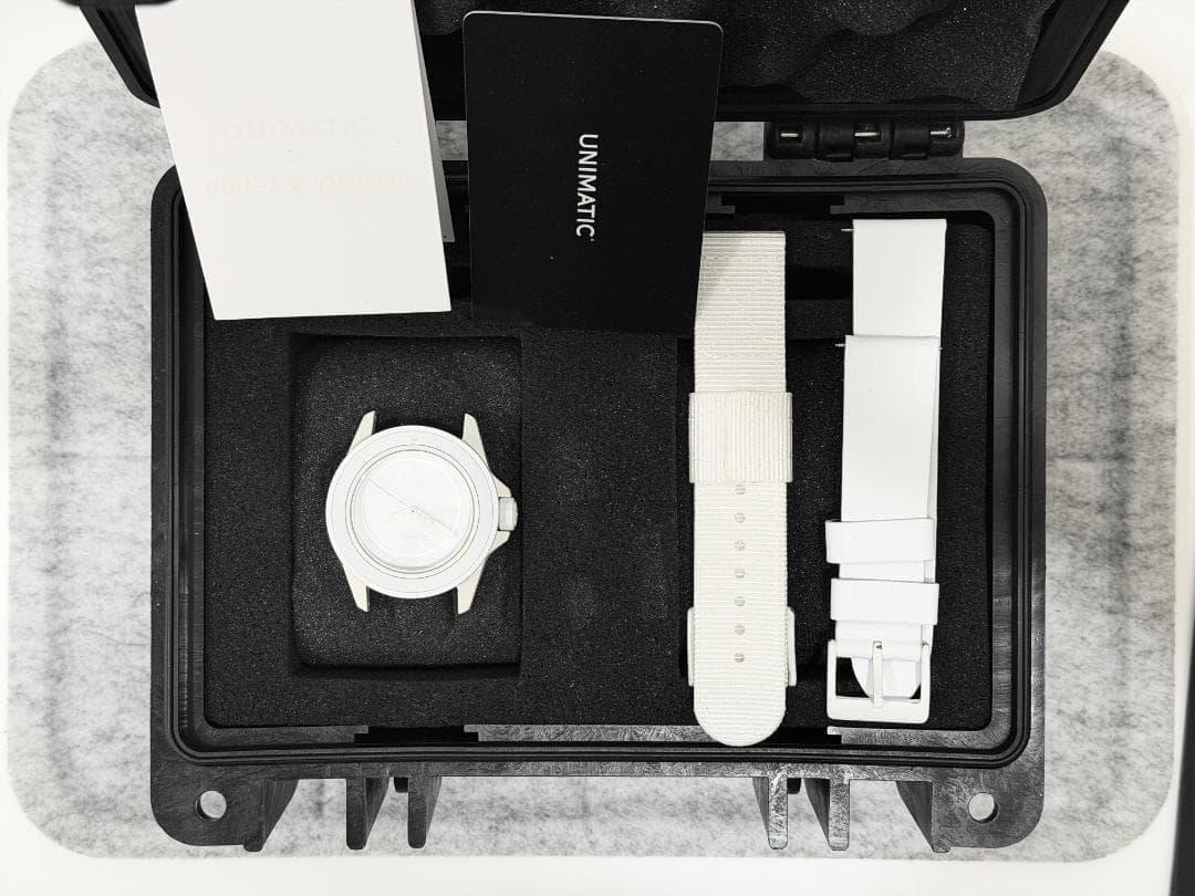 UNIMATIC x Maison MIHARA YASUHIRO U1-MY2 White Automatic Watch 40mm Limited 100
