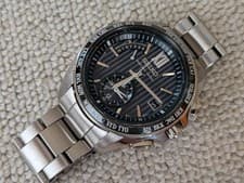 Seiko Brightz Watch Men SAGA145 Black Dial Solar