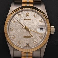 Presidential Rolex Datejust Tridor 68279 Watch 31mm Ivory Computer Dial