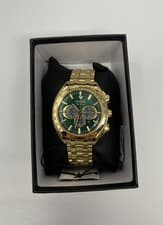 Citizens Mens Eco-Drive Chronograph Gold Stainless Steel Watch 43 MM CA4542-59X