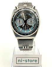 Seiko AKA ALBA  V657-6060 Black Blue Dial Vintage Quartz Watch JP - Rank B