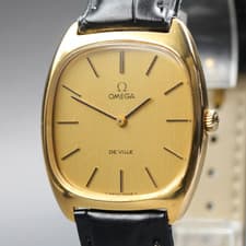 [Near MINT] Vintage 1975 OMEGA De Ville Cal.625 Hand Wind 32mm Gold Men's Watch