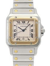 CARTIER Santos Galve Lm W20011C4 Ivory Men's Used Watch #31031