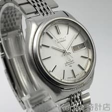 SEIKO 25 JEWELS Lord Matic 5206-6061 Silver Men's Watch Tested Japan Used F/S