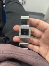 Gucci Men's Stainless Steel Watch W custom Natural Diamond Work Fit Size 7 1/4