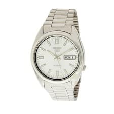 SEIKO 5 SNXS73K Automatic Watch Silver White Dial Stainless Steel Men Japan