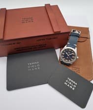 Terra Cielo Mare’s 38mm Sparviero Black Automatic Full Set! new! rare model