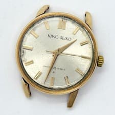 Seiko King Seiko Shield Medallion Watch 25J Manual silver Used From Japan