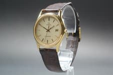 [Near MINT w/Box] Vintage OMEGA Seamaster Cal.1430 33mm Gold Quartz Men's Watch