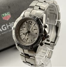 [EXC+5 w/Box] TAG Heuer 2000 Professional CN1111 Silver Dial Quartz Men's Watch