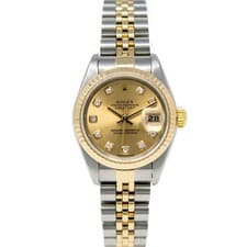 Rolex Lady-Datejust Steel & Gold 69173 Champagne Diamond, Jubilee - Pre-owned