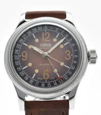 Rare! [MINT] Oris Big Crown Pointer Date 7463C Brown 36mm Automatic Men's Watch