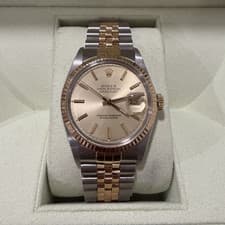 Rolex Datejust 16013 Two-Tone Champagne Dial Box Beautiful Condition Watch Only