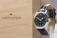 [Near MINT w/ Case] Hamilton Khaki H704050 38mm Black Dial Automatic Men's Watch