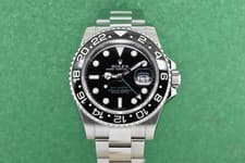2008 Rolex GMT-Master II 40mm Steel Black Dial 116710LN with Box & Hang Tag