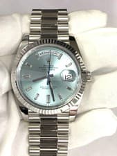 Rolex Day-Date 40mm Platinum Ice Blue Dial (228236-0006)