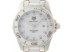 TAG HEUER Aquaracer WAYD.BA0919 Watch Stainless Steel / White Ceramic White