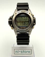 CASIO AIR Divers DEP-700 Titanium Digital Quartz Watch Log Memory JP - Rank B