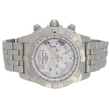 With  Breitling Chronomat 44 A011A90PA SS White Automatic Men s 41100099038 Used