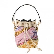 Used FENDI 8BS010 Ladies Handbag Multicolor Nylon Leather from JAPAN