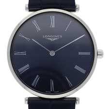 LONGINES L4.866.4.94.2 Raglan Classic WATCH blue SS/leather QZ