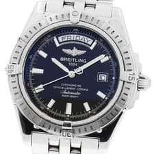 BREITLING Head wind A45355 Day date black Dial Automatic Men's Watch_950915