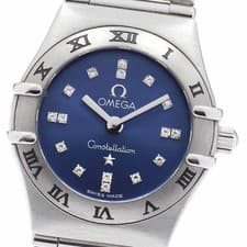 OMEGA WATCH 1563.86 CONSTELLATION MINI CINDY CRAWFORD LIMITED 16 DIAMOND QUARTZ