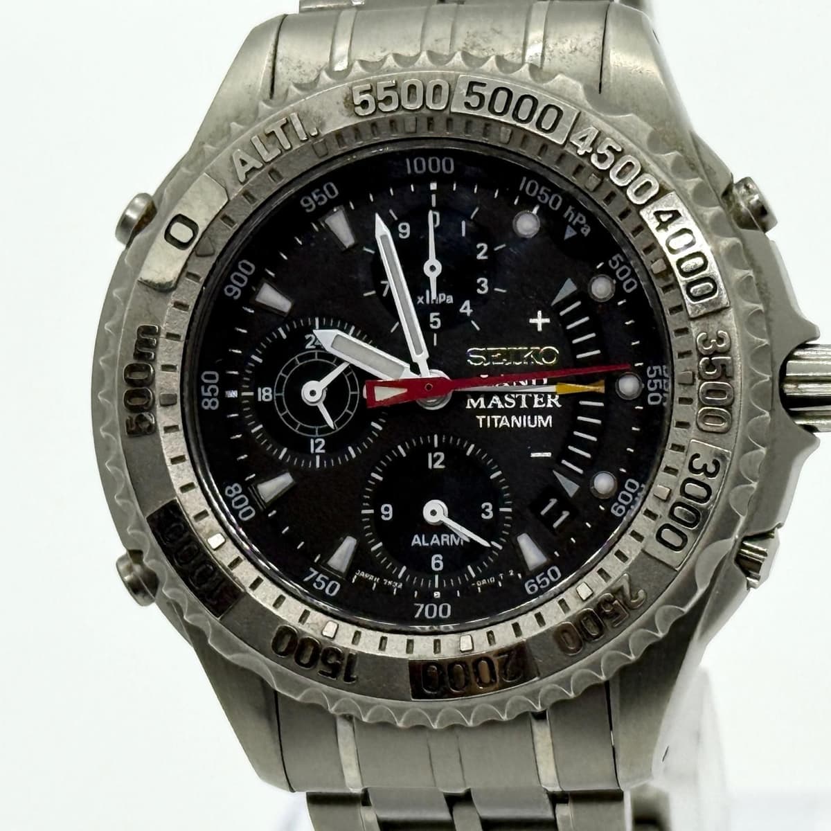 Seiko Landmaster SBCN003 7K32-0A10 Titanium Quartz Watch Japan No Box