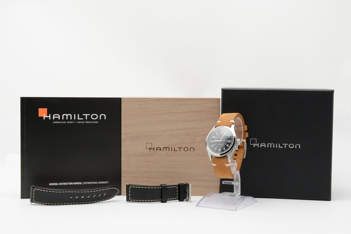 HAMILTON Khaki Field H704551 Black Dial Date Automatic Men's Watch 38mm