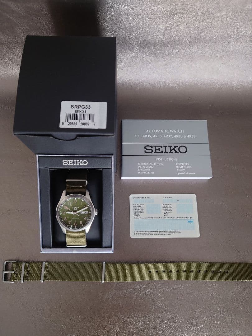 Seiko 5 Sports SRPG33 Automatic Wristwatch Used from Japan