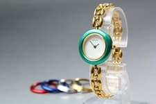 [Near MINT] Vintage GUCCI Change Bezel 11/12.2 5 Colors Quartz Women's Watch