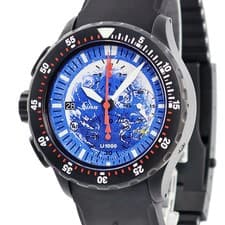 SINN MOTHER EARTH U1000.S Men's Automatic Chrono Date 44mm Blue Watch #HD332