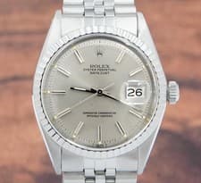 Rolex Datejust 1603 Stainless Steel Cal. 1570 Pie Pan Silver Dial Mens Watch