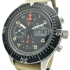 Sinn 156B Military Chrono Watch Stainless Steel/Nylon Automatic Black Used