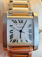Cartier tank francaise automatic watch