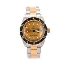 Tudor Black Bay S&G Two-Tone Champagne Dial Automatic Diver Watch Full Set